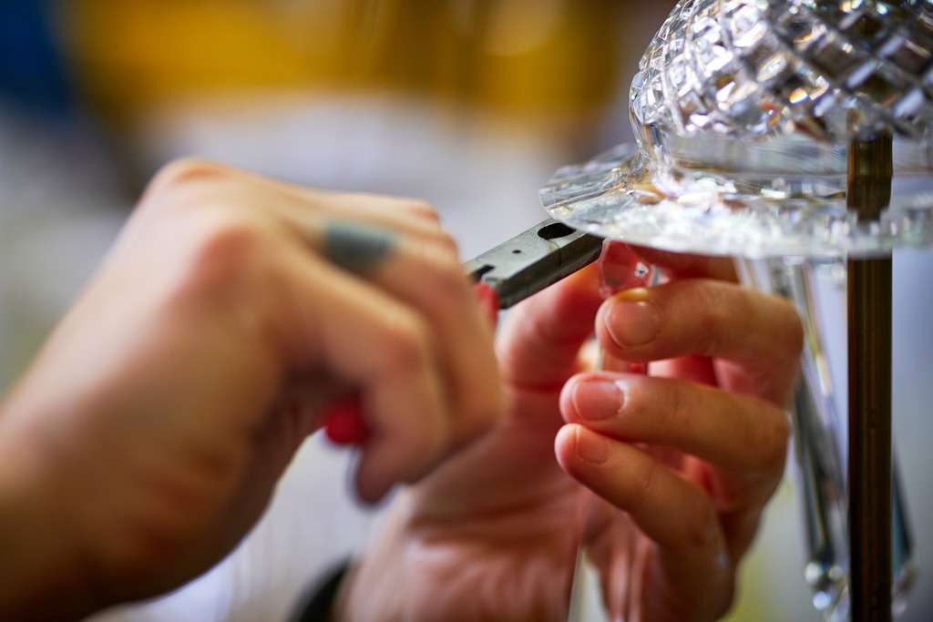 J. & L. LOBMEYR GmbH | WIen, Austria - December 03, 2019: J. &amp; L. LOBMEYR GmbH; Detailaufnahmen aus der Werkstatt. - Realisiert mit Pictrs.com