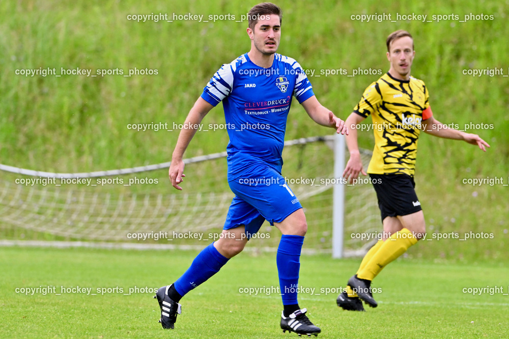 SV Wernberg vs. FC Faakersee | #13 Christoph Arneitz SV Wernberg, #23 Roman Adunka FC Faakersee, SV Wernberg vs. FC Faakersee, SV Wernberg vs. FC Faakersee am 01.06.2024 in Wernberg (Sportplatz Wernberg), Austria, (Photo by Bernd Stefan)