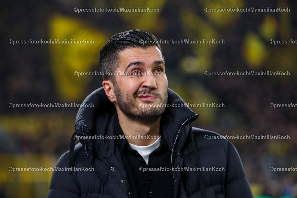 BVB30112402149 | 30.11.2024, Borussia Dortmund - FC Bayern München, 1. Fußball Bundesliga, 12. Spieltag, Signal Iduna Park, Saison 2024 2025: Trainer Nuri Sahin (Cheftrainer BVB)DFB regulations prohibit any use of photographs as image sequences and or quasi-video.