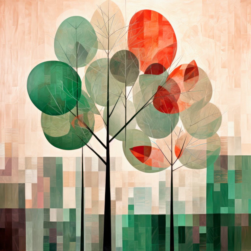 2307191 - Abstrakte Bäume | Sehr dekoratives Motiv von abstrakten illustrativen Bäumen.