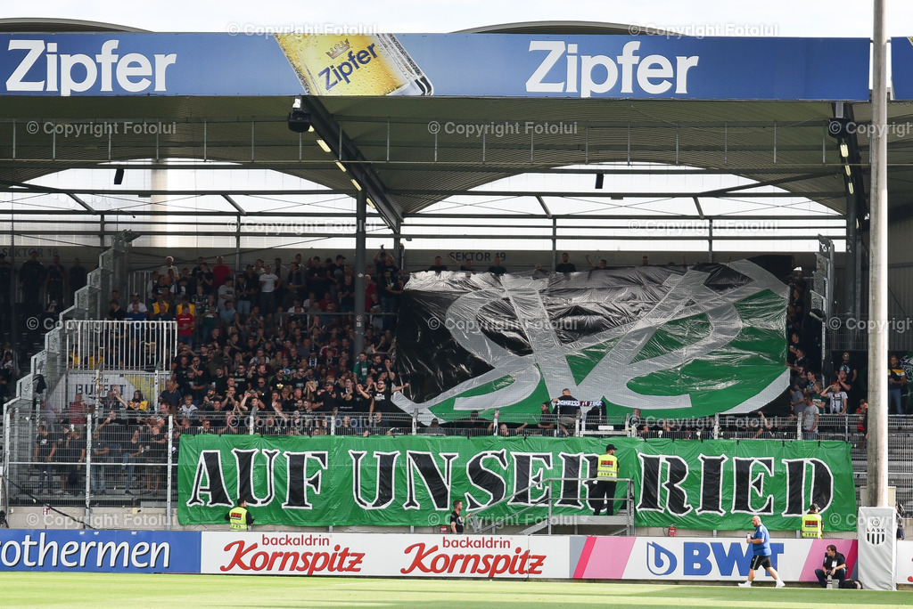 A_LUI_20220904_0031 | SPORT FUSSBALL ADMIRAL BUNDESLIGA  LASK VS RIED

IM BILD: Fans (Ried)


FOTO:FOTOLUI/UW