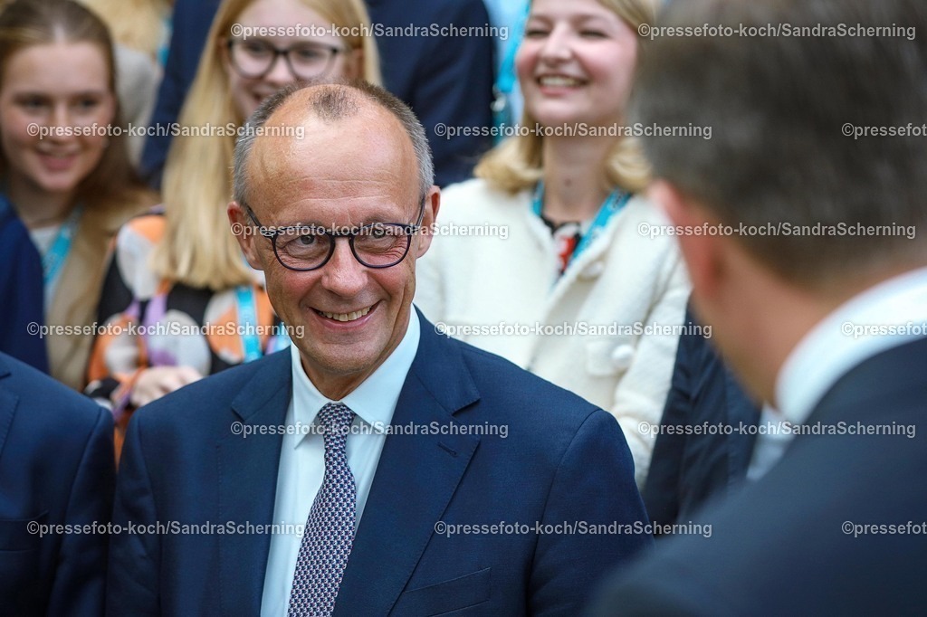xsscx30082501003 | 30.08.2025, xsscx, Bundeskanzler Friedrich Merz der Bundesrepublik Deutschland auf dem 47. Landesparteitag der CDU Nordrhein-Westfalen mit dem Motto - SO! geht kommunal - im World Conference Center in Bonn Nordrhein-Westfalen Deutschland