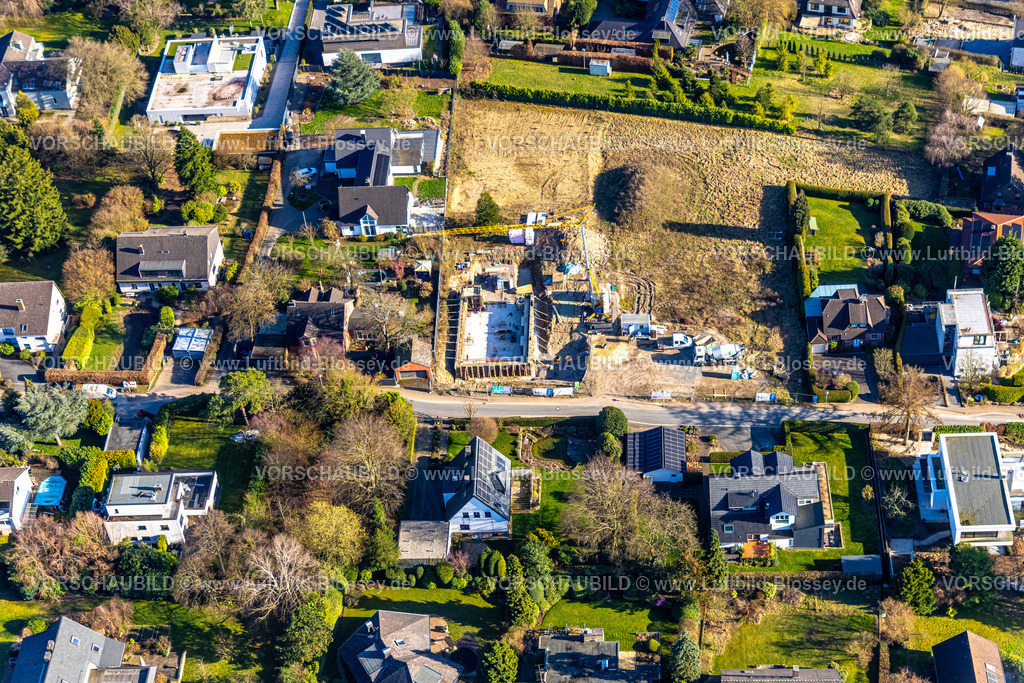 Herdecke260304112 | Luftbild, Baustelle mit Neubau am Ahlenbergweg, Ahlenberg, Herdecke, Ruhrgebiet, Nordrhein-Westfalen, Deutschland
