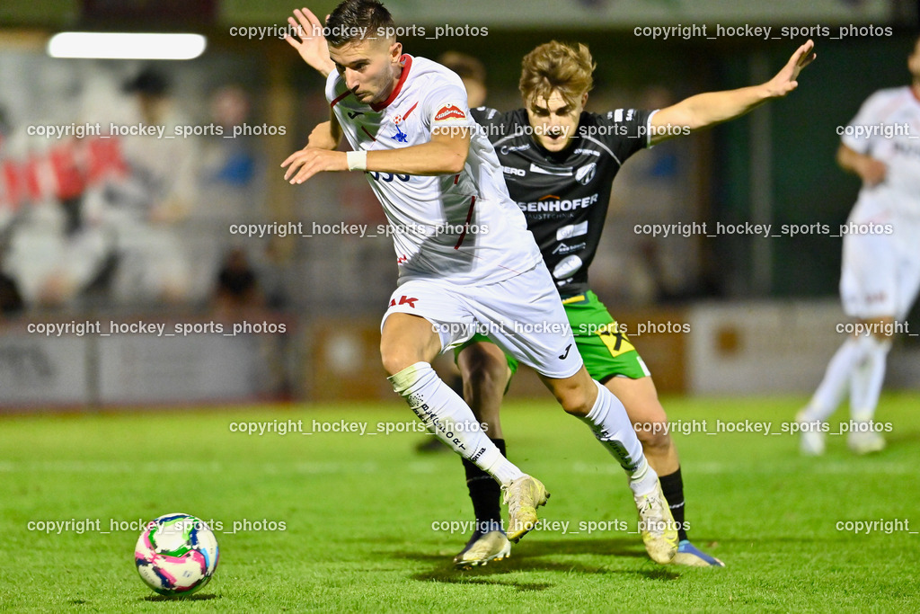SAK Klagenfurt vs. FC Gleisdorf 09 2.9.2022 | #8 Felix Schlemmer, #9 Hrvoje Jakovljevic