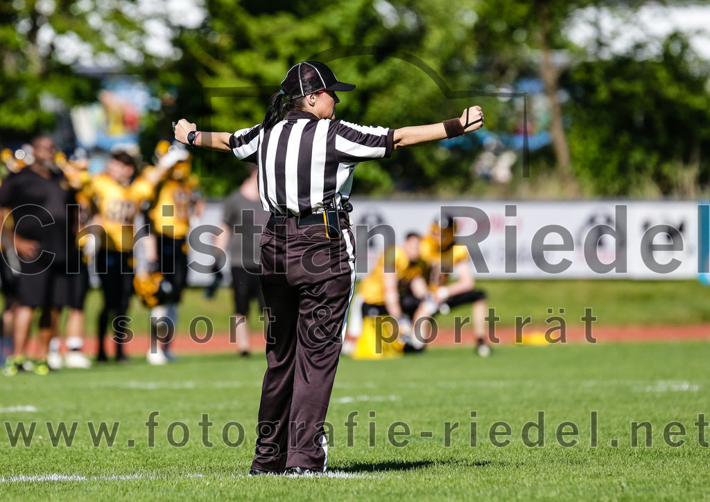 2022-05-14_085_Erding_Bulls_gegen_Munich_Cowboys_2 | Erding, Deutschland, 14.05.2022:
Fußball, Regionalliga 2022, 3. Spieltag, Erding Bulls gegen Munich Cowboys 2, Endergebnis: 20:30

Foto: Christian Riedel / fotografie-riedel.net