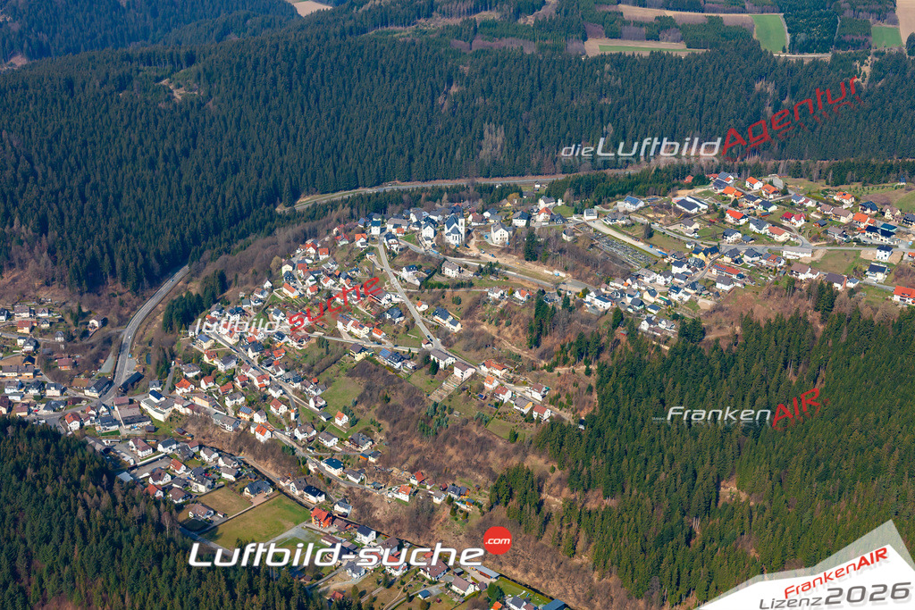 Das Luftbild der Stadt Wilhelmsthal wurde 2019 vom Flugzeug heraus erstellt (keine Drohne) Aufnahmehöhe ca.400 Meter- hohe Auflösung- beste Druck-Qualität garantiert!
