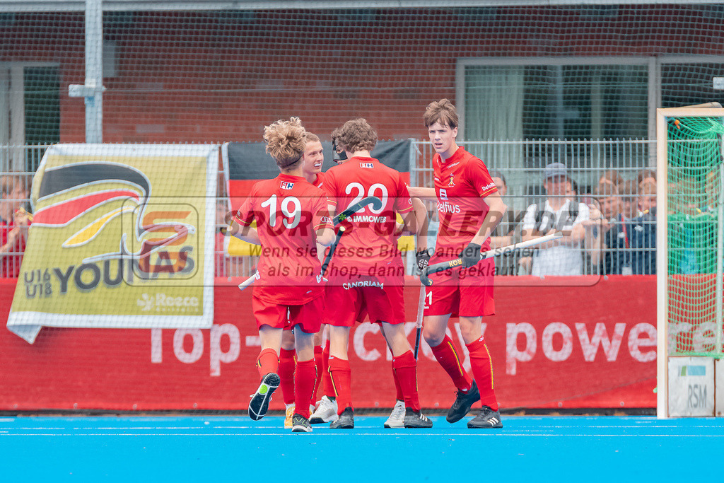 HK_20230716_102845 | Euro Hockey MU18 Boys Finale Belgium vs Germany Championship Girls &amp; Boys am 16.7.2023 CHTC , Krefeld ,