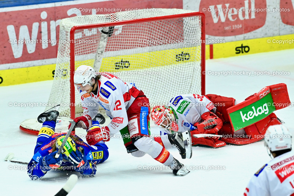 EC IDM WÄRMEPUMPEN VSV vs. EC KAC | #12 Pearson Chase EC VSV, #12 Maier David EC KAC, #32 Dahm Sebastian EC KAC, EC IDM WÄRMEPUMPEN VSV vs. EC KAC, EC IDM WÄRMEPUMPEN VSV vs. EC KAC am 02.02.2025 in Villach (Stadthalle Villach), Austria, (Photo by Bernd Stefan)