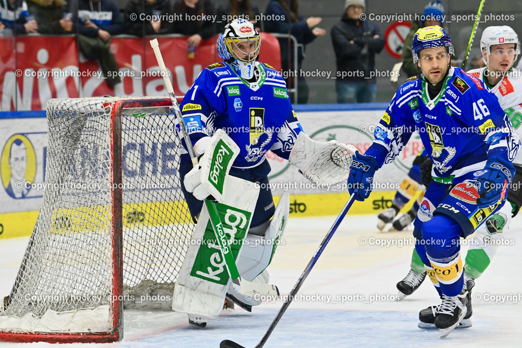 EC IDM Wärmepumpen VSV vs. HKSZ Olimpija 2.2.2024 | #1 Lamoureux Jean Philippe, #46 Wall Alex