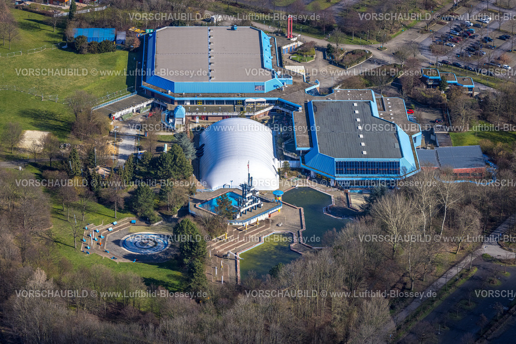 Gelsenkirchen230211353 | Luftbild, Sport-Paradies Freizeitbad, Traglufthalle, neben der Schalke 04 Veltins Arena, Erle, Gelsenkirchen, Ruhrgebiet, Nordrhein-Westfalen, Deutschland