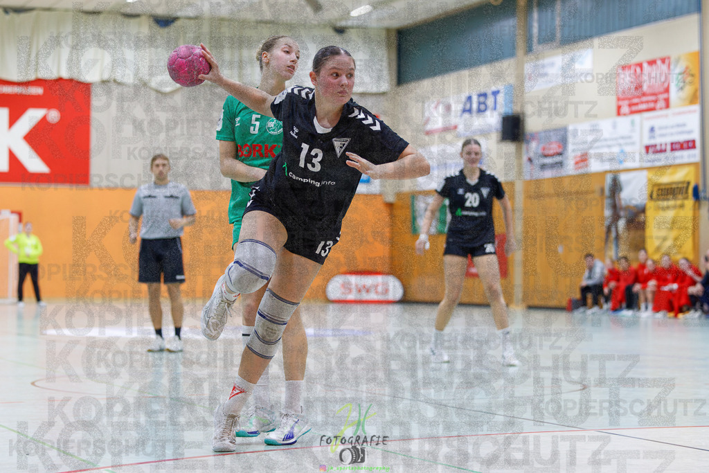 2024-10-19_188 | Jugendbundesliga B-Jugend weiblich; HSG Kleenheim/Langgöns - Longericher SC am 19.10.2024 in Oberkleen (Weidig-Halle) - Realisiert mit Pictrs.com