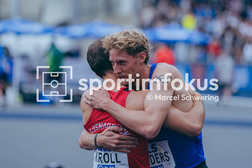 Deutsche Meisterschaften der Frauen und Männer 2026 | Florian Kroll, LG Osnabrück, Manuel Sanders, TV Wattenscheid 01, 400-Meter-Lauf, FinaleDeutsche Meisterschaften der Frauen und Männer 2026, Lohrheidestadion Bochum-Wattenscheid, 26.07.2026. Foto: Marcel Schwering / sportimfokus - Realisiert mit Pictrs.com