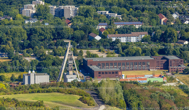Gelsenkirchen220801623Buer | Luftbild, Zeche Hugo Schacht 2 mit Förderturm, Museum, Buer, Gelsenkirchen, Ruhrgebiet, Nordrhein-Westfalen, Deutschland