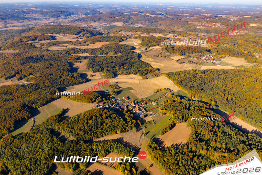 Die Luftbildaufnahme Seidmar - Leutenbach wurde 2018 mittels Flugzeug (keine Drohne) erstellt. Perfekte Schärfe und Druck- Auflösung- Garantiert!
