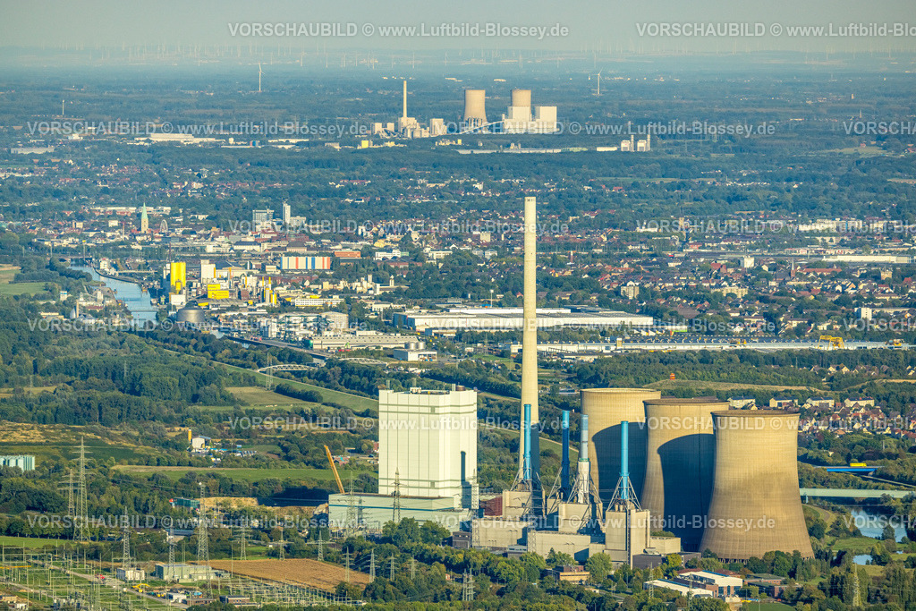 Hamm250904580 | Luftbild, RWE Generation SE Kraftwerk Gersteinwerk, Blick über Hamm zum RWE Kraftwerk Westfalen, Bockum-Hövel, Hamm, Ruhrgebiet, Nordrhein-Westfalen, Deutschland