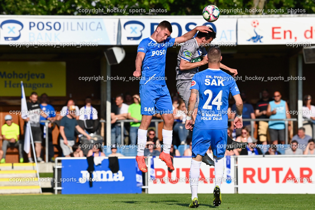 SAK vs. SV Dellach Gail 17.6.2023 | #23 Marko Mitrovic, #24 Zoran Vukovic, #32 Martin Jantschgi