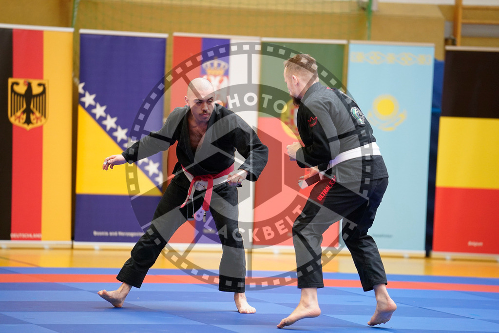 20240203PBB07065 | Fighters compete during the Brazilian Jiu-Jitsu Championship of the AJP Tour in Maintal by Frankfurt am Main, Germany, on February 2, 2024.