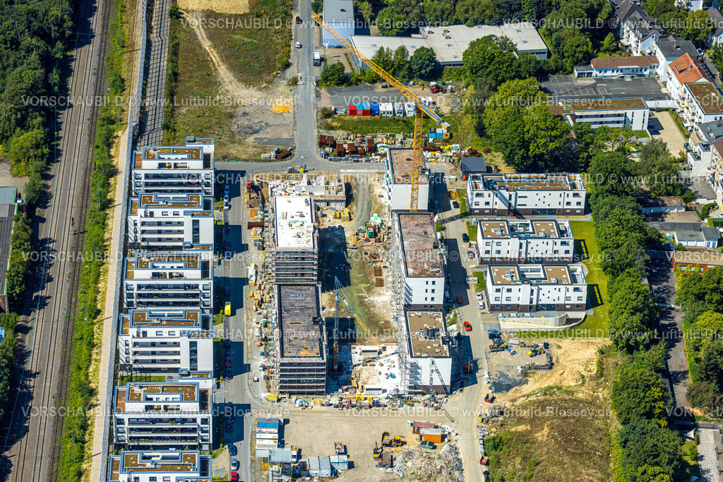 Dortmund240800805 | Luftbild, Baustelle Kronprinzenviertel für Neubau von Wohnungen, Westfalendamm, Dortmund, Ruhrgebiet, Nordrhein-Westfalen, Deutschland
