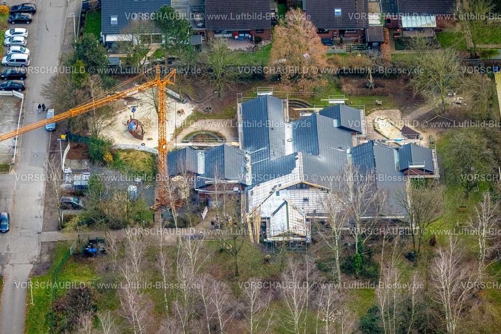 Hamm241201038 | Luftbild, Arche Noah Herringen Kita Baustelle, Stadtbezirk Herringen, Hamm, Ruhrgebiet, Nordrhein-Westfalen, Deutschland