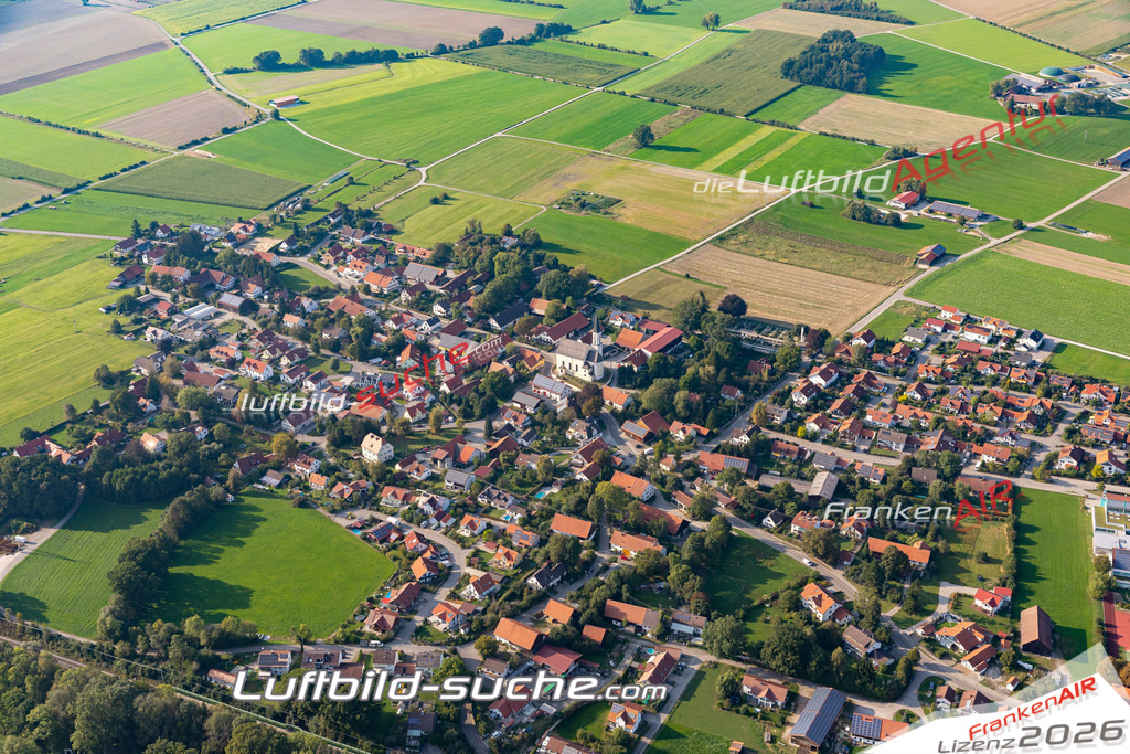 Aktuelles Luftbild von  Igling - Die Luftaufnahme wurde 2020 mittels UL-Flugzeug erstellt ( keine Drohne ) - hochauflösende Kamera-Systeme von  Canon -Beste Qualität - Für grossformatige Ausdrucke geeignet. Die Geschenkidee !