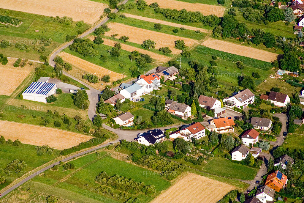 Luftbild: Kesslerstr im Ortsteil Obernhausen in Birkenfeld im Bundesland Baden-Württemberg in Deutschland. Foto: IMG_12336.jpg vom 05.08.2008 durch Werner Riehm/FLY-FOTO.de