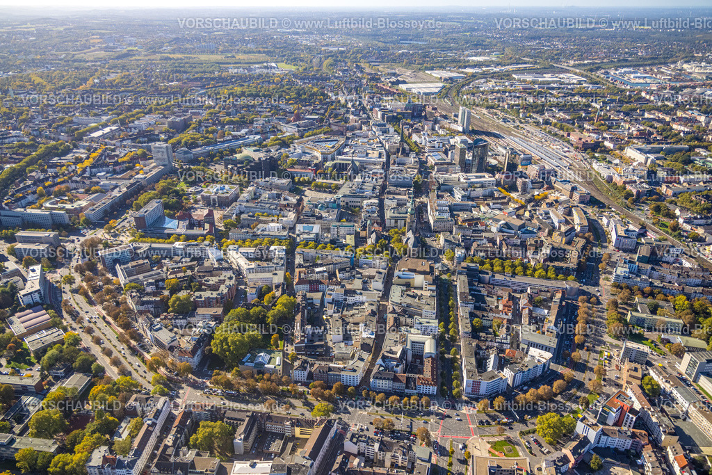 Dortmund221000370 | Luftbild, Innenstadtansicht, Wallring, Hauptbahnhof, City, Dortmund, Ruhrgebiet, Nordrhein-Westfalen, Deutschland