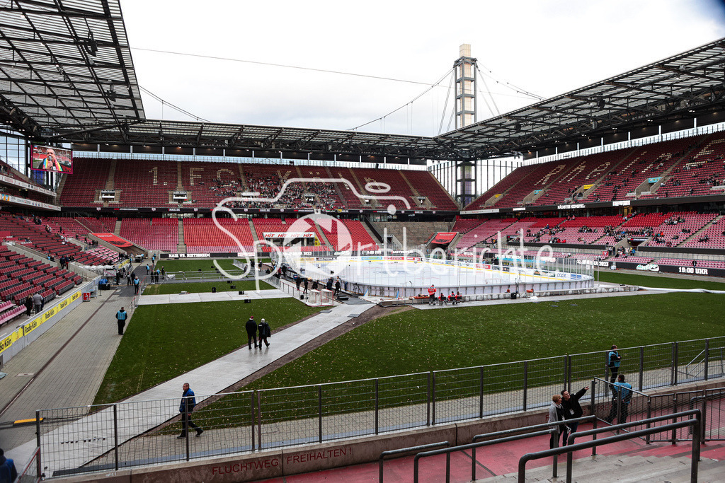 Kölner Haie - Augsburger Panther | Das Rheinenergiestadion vor der DEL Partie zwischen den Haien und den Panthern / Stadion / Stadionfoto