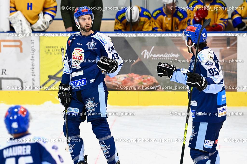 ESC Steindorf vs. EHC Althofen | #43 Oraze Martin ESC Steindorf, #95 GELFANOV RUSLAN ESC Steindorf, ESC Steindorf vs. EHC Althofen, ESC Steindorf vs. EHC Alhofen am 03.03.2024 in Steindorf (Ossiachersee Halle), Austria, (Photo by Bernd Stefan)