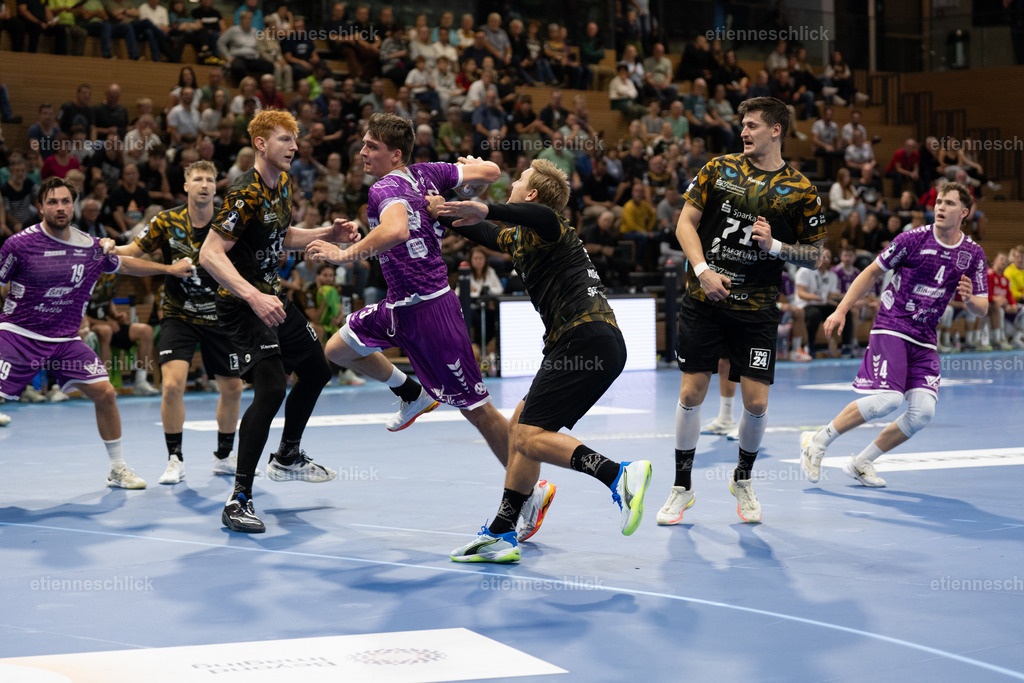 HC Elbflorenz 2006 - TV 05/07 Hüttenberg, 2. Handball-Bundesliga, 6. Spieltag | Im Bild: TV 05/07 HÜTTENBERG beim Angriff04.10.2026, HC Elbflorenz 2006 - TV 05/07 Hüttenberg, 2. Handball-Bundesliga, 6. Spieltag, Deutschland, Dresden, BallsportArena Dresden