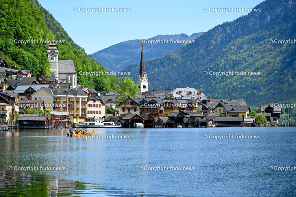 Hallstatt_ 19.05.2023-22 | 19.05.2023, Hallstatt, AUT, Hallstatt, im Bild Hallstatt, Hallstaettersee, Kirche, Ortskern