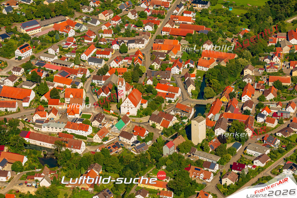 Luftaufnahme von Wittislingen - Die Luftaufnahme wurde 2025 vom UL-Flugzeug heraus erstellt ( keine Drohne ) - Hochauflösende Luftaufnahme - für professionelle Ausdrucke geeignet. Die Geschenkidee !Mit Lizenz und Bildrechte bestellbar