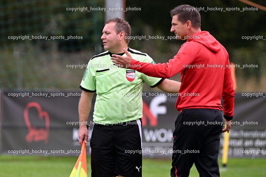 SV Rothenthurn vs. FC Union Sillian | Markus Piuk Referee, Headcoach SV Rothenthurn Hannes Truskaller, SV Rothenthurn vs. FC Union Sillian, SV Rothenthurn vs. FC Union Sillian am 28.09.2025 in Rothenthurn (Sportplatz Rothenthurn), Austria, (Photo by Bernd Stefan)