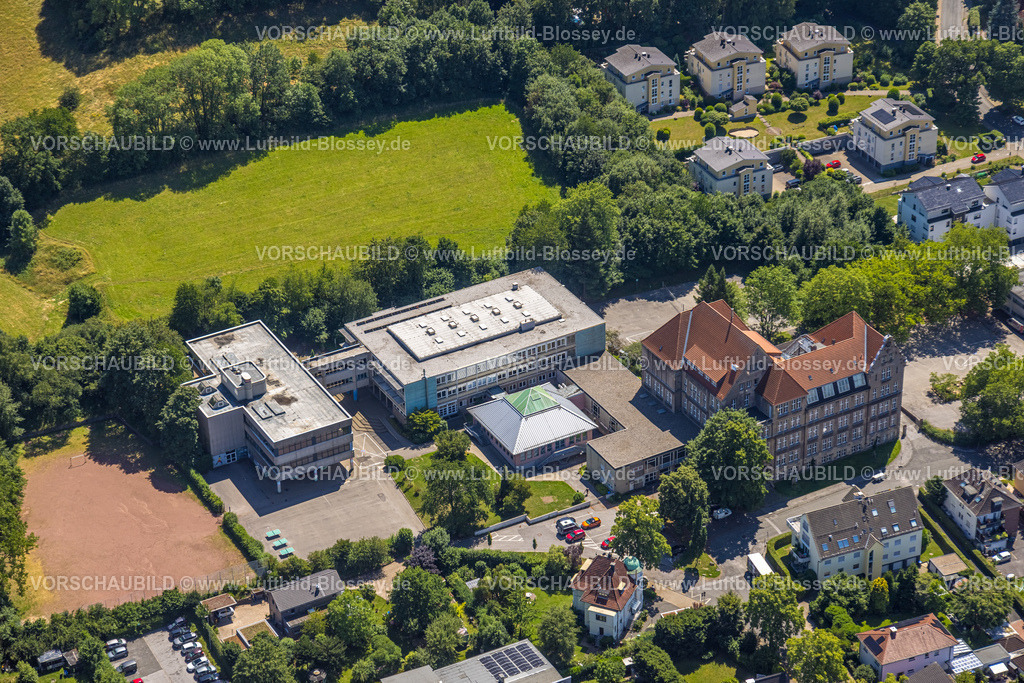 Schwelm230709153 | Luftbild, Märkisches Gymnasium, Schwelm, Ruhrgebiet, Nordrhein-Westfalen, Deutschland