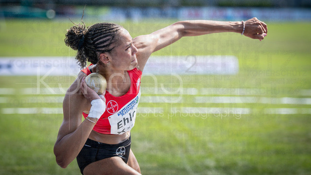 Multisport Event; Ratingen, 27.06.2026 | RATINGEN, GERMANY - JUNE 27, 2026 : Anna-Elisabeth Ehlers (GER / Germany) competing in the heptathlon’s shot put during the Multisport Event at Stadion Ratingen on June 27, 2026 in Ratingen, Germany.