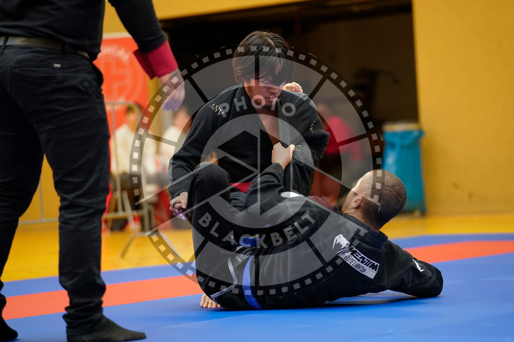 20240203PBB05512 | Fighters compete during the Brazilian Jiu-Jitsu Championship of the AJP Tour in Maintal by Frankfurt am Main, Germany, on February 2, 2024.