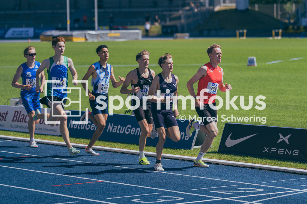 DM U23 U18 Bochum 2026 | Das Spitzenfeld im 800-Meter-Laufbei den Deutschen Meisterschaften der U18 &amp; U23 2026 im Lohrheidestadion in Bochum-Wattenscheid. - Realisiert mit Pictrs.com