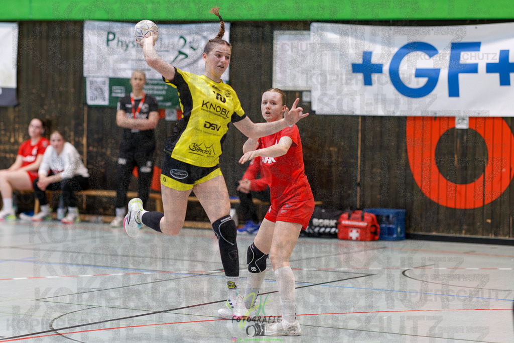 Hessenmeisterschaft wJC - Finale; HSG Kleenheim - HSG Weiterstadt/ Braunsh.Worf. | Hessenmeisterschaft wJC - Finale; HSG Kleenheim - HSG Weiterstadt/ Braunsh.Worf. am 22.03.2025 in Biedenkopf (Sporthalle Lahntalschule)Photo © 2025 - Jörg Heinrich - Realisiert mit Pictrs.com