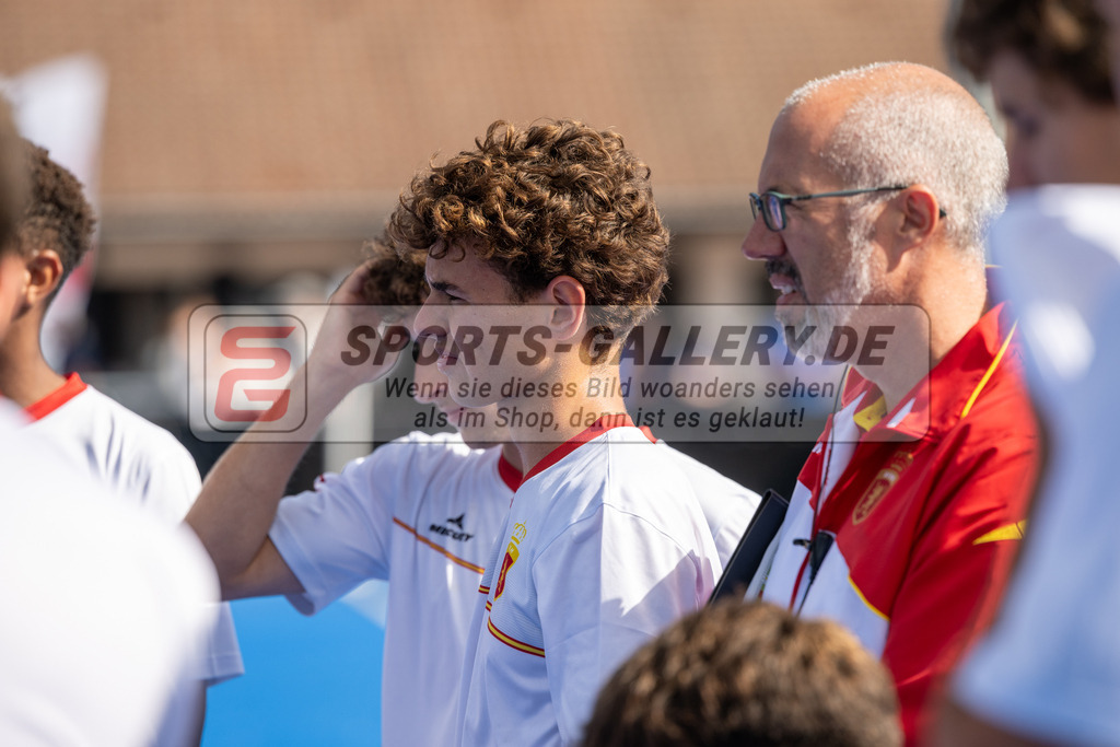 SFE_20230716_0101 | EuroHockey EM U18 Boys 3th 4th Netherlands vs Spain am 16.07.2023 in Krefeld (Gerd-Wellen-Hockeyanlage), Photo: Stephan Fehrmann 2023 (Sports-Gallery)