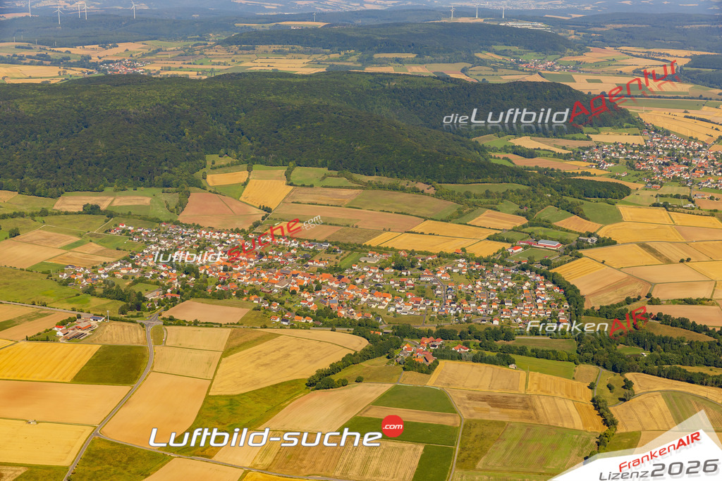Luftaufnahme Ransbach Hohenroda - Die Luftaufnahme wurde 2025 vom UL-Flugzeug heraus erstellt ( ohne Drohne ) - Hochauflösende Luftaufnahme - für professionelle Ausdrucke geeignet. Die Geschenkidee !Mit Lizenz und Bildrechte bestellbar