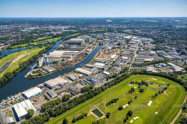 Muelheim230704149 | Luftbild, Gewerbegebiet Rhein-Ruhr-Hafen, Südhafen Mülheim, Speldorf, Mülheim an der Ruhr, Ruhrgebiet, Nordrhein-Westfalen, Deutschland