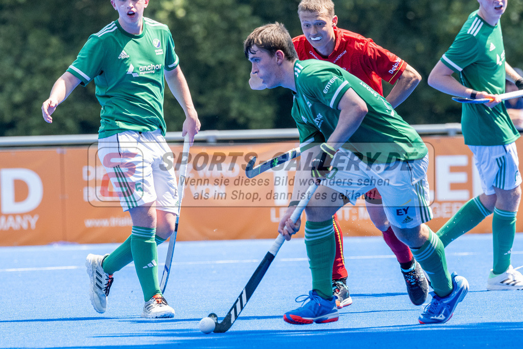 SFE_20230709_0072 | EuroHockey EM U18 Boys Belgium vs Ireland am 09.07.2023 in Krefeld (Gerd-Wellen-Hockeyanlage), Photo: Stephan Fehrmann 2023 (Sports-Gallery)