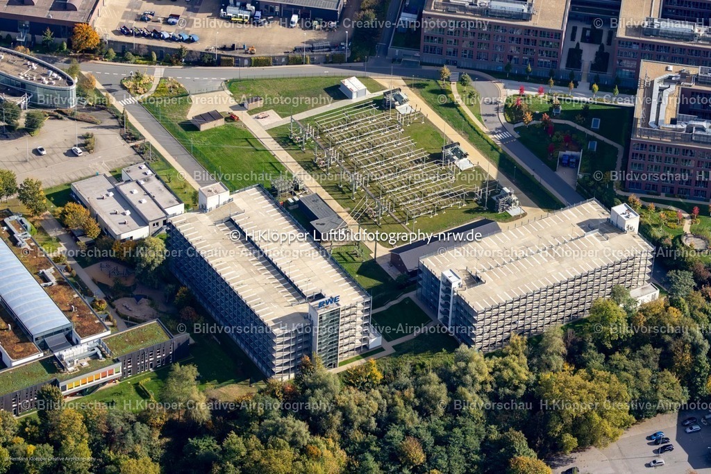 Luftbild Essen-6911 | Luftbild Büro- und Geschäftshaus RWE Campus an der Altenessener Straße im Ortsteil Nordviertel in Essen im Ruhrgebiet im Bundesland Nordrhein-Westfalen, Deutschland. - Realisiert mit Pictrs.com