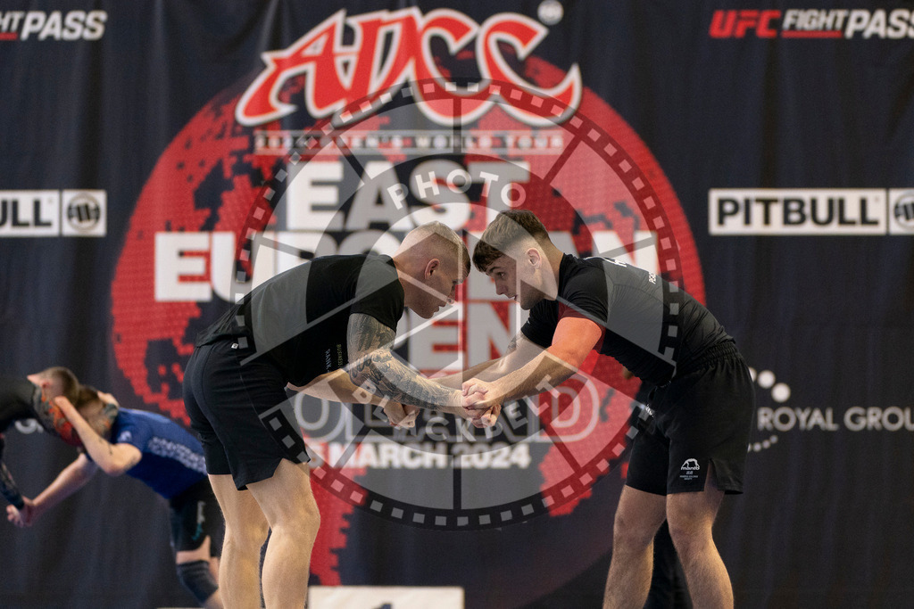 20240316PBB0544 | Athletes compete during the ADCC Eastern European Open grappling Competition in Poznan, Poland, on March 16, 2024.