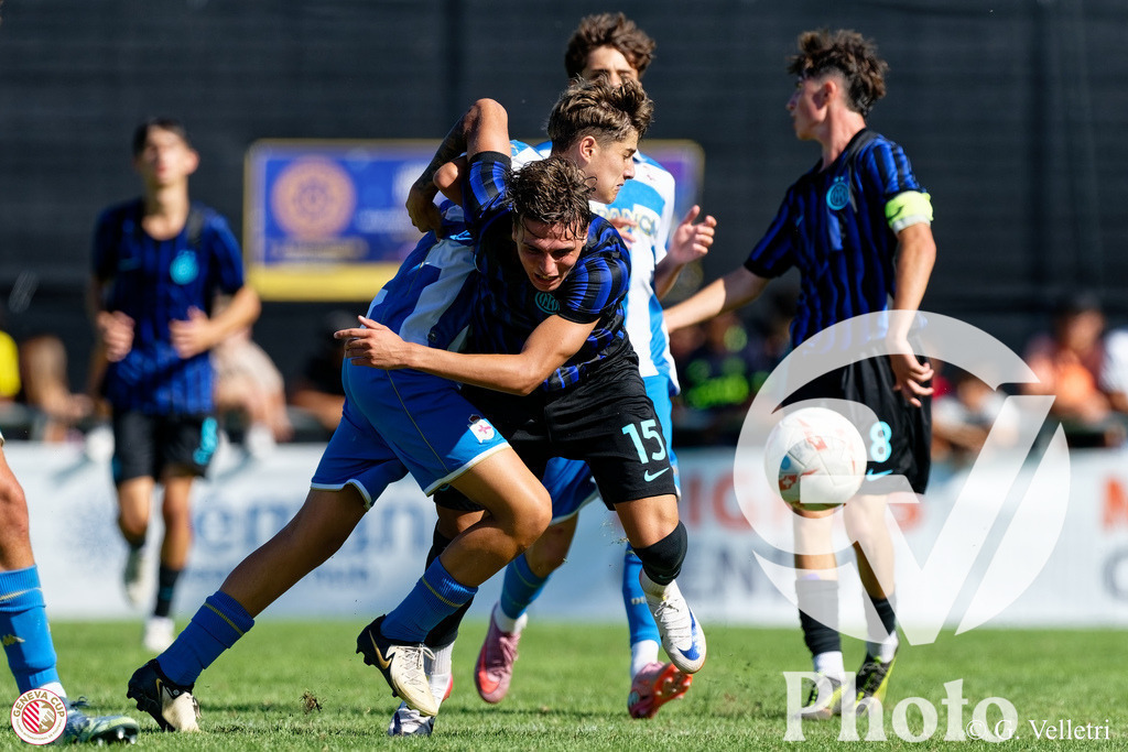 GenevaCup 3-4 - RC Deportivo v FC Inter Milan | during the GenevaCup 3-4 match between RC Deportivo and FC Inter Milan at Stade des Arberes in Meyrin, Switzerland