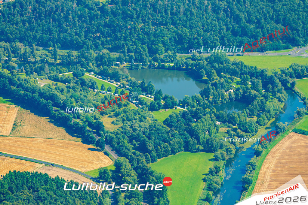 Schöne Luftaufnahme als Geschenk in Camping am see Melsungen - Die Luftbildaufnahme wurde 2025 vom UL-Flugzeug heraus erstellt ( keine Drohne ) - Hochauflösende Luftaufnahme -Nicht vergleichbar mit Google Maps oder Satelittenbilder- Die Geschenkidee !Mit Lizenz und Bildrechte bestellbar
