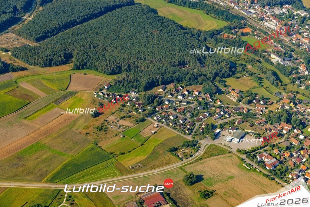 Das Luftbild zeigt :  Georgensgmünd - Die Luftaufnahme wurde 2024 vom UL-Flugzeug aus erstellt ( keine Drohne ) - Hochauflösende Luftaufnahme - Für grossformatige Ausdrucke geeignet. Die Geschenkidee !Mit Lizenz und Bildrechte bestellbar