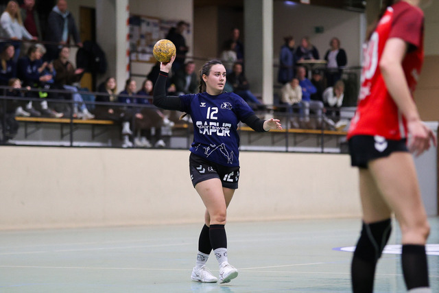 Handball I Damen I Saison 2025-2026 I Verbandsliga Süd I HSG Kalkberg 06 - MTV Dänischenhagen I 14.12.2025.150 | Juliane Steffens (12, HSG Kalkberg 06) - Realisiert mit Pictrs.com