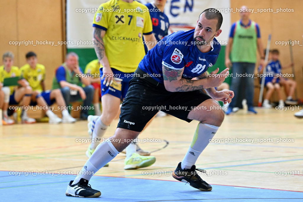 SC Ferlach vs. UHC Hollabrunn | #81 MILICEVIC Adrian SC Ferlach, SC Ferlach vs. UHC Hollabrunn, SC Ferlach vs. UHC Hollabrunn am 20.09.2025 in Ferlach (Ballspielhalle Ferlach), Austria, (Photo by Bernd Stefan)