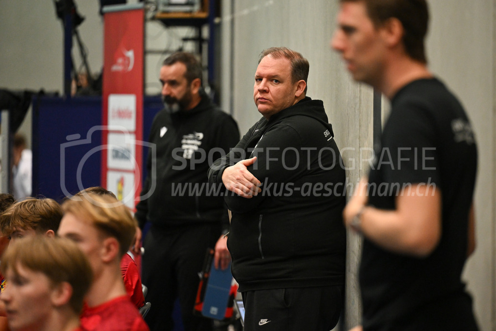 Switzerland B U19 vs Finland U19 - 2. February 2024 | Switzerland B U19 vs Finland U19
U19 Men International Matches in Switzerland
GoEasy Arena, Siggenthal Station
Switzerland assistant coach Simon Linder.
Credit: Markus Aeschimann | <a href="https://www.markus-aeschimann.ch">Sportfotografie Markus Aeschimann</a> | <a href="https://www.instagram.com/sportfotografie.aeschimann">@sportfotografie.aeschimann</a> - Realisiert mit Pictrs.com