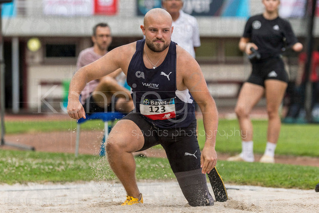 Para Heimspiel 7.0; Leverkusen, 18.07.2026 | LEVERKUSEN, GERMANY - JULY 18, 2026 : Noah Bodelier (GER/Cologne Athletics) competing in the long jump during the Para Heimspiel 7.0 at Fritz Jacobi Sports Complex on July 18, 2026 in Leverkusen, Germany.